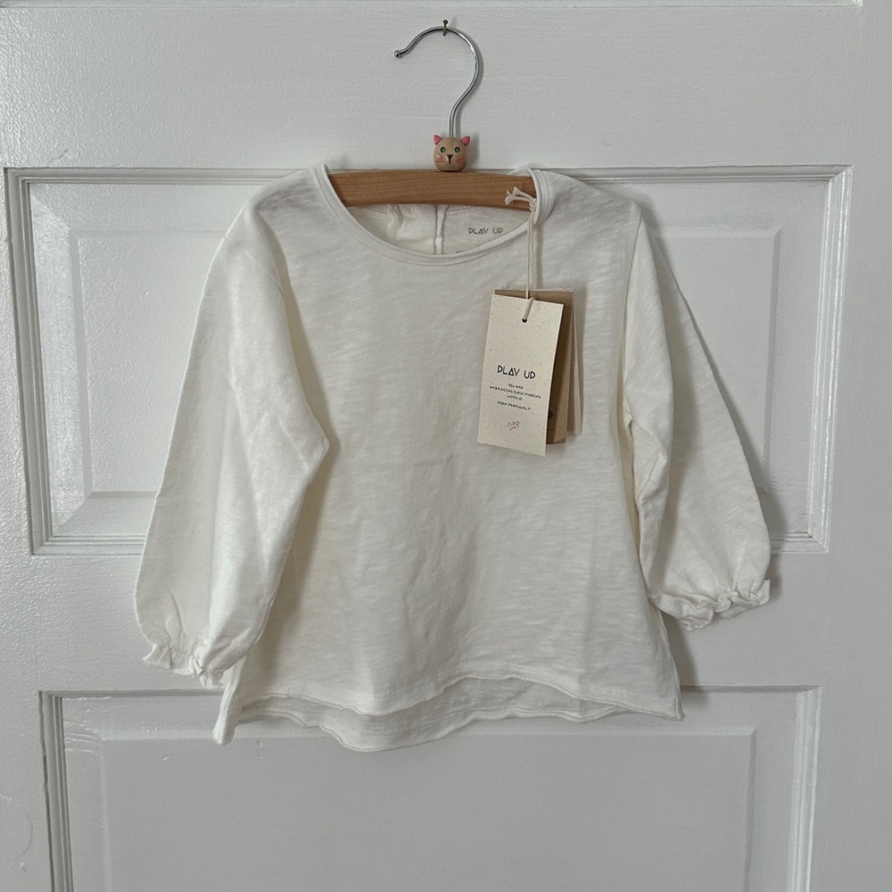 NWT - PLAY UP Toddler Cream Long Sleeve Tee